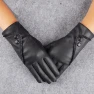 Winter Soft Leather Gloves with Touchscreen, WomWear
