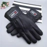 Men's Winter Black Leather Gloves with Touchscreen — Foam, Freedom Outdoors
