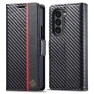 Leather Cover Carbon Fiber Texture Stand Wallet Case — Phone Accessories, Smartwatch 2025