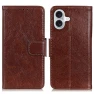 Nappa Texture Split Leather Wallet Folio Flip Phone Cover, Smartwatch 2025