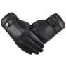 Men's Leather Touchscreen Gloves — Heated Gloves, Female s
