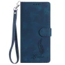 Leather Book Case with Embossed Feather Pattern, Best Phone Cases
