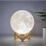 Moon Lamp Humidifier with Wooden Base — Smart Light Bulb, Marathon