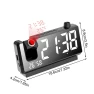HD LED Digital Projection Clock, Darling Home