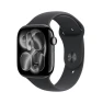 Smartwatch with Jet Black Aluminum Case and Black Sport Band — Smartwatches, Apple