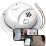Wi-Fi Dual Camera Smoke Detector Fire Alarm Spy Camera — Covert Surveillance, Zeus CCTV