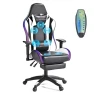 Massage Gaming Chair with Footrest and Lumbar Support — Ergonomic Chair, Mr IRONSTONE