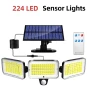 Solar Lights Outdoor with Motion Sensor and Remote, Artesano Home