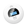 Smoke & Carbon Monoxide Detector with WiFi Sync, LCD Display, 85dB Alarm, Battery Powered, Easy Install, ABORNI