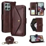 Leather Case with Magnetic Closure, Wallet Stand, Shoulder Strap, Smartwatch 2025