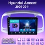 2 DIN Android Car Radio for Hyundai Accent 2006-2011 Multimedia Player Head Unit Stereo GPS Navigation WIFI 1+16 GB... — Car Infotainment System, ABMOSQ