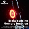 Smart Taillight Bike Rear Light with Auto Brake Sensing and Waterproof — Smart Bike Light, ROCKBROS