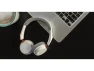 Bluetooth Wireless Headphones, White/Orange — Wireless Earbuds, Plantronics