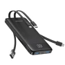 Slim 10000mAh Portable Charger with Built-in Cables - 6 Outputs Power Bank — Power Bank, Charmast