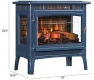 Freestanding Electric Fireplace Stove Heater with 3D Flame Effect, Duraflame