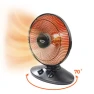 Indoor Dish Space Heater with Oscillation, Comfort Zone