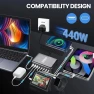 Fast USB C GAN Charger Block 8 Port Charging Station, Shenzhen Jiuzhou Amazon Industrial Co. Ltd