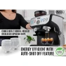 Manual Espresso Machine with Grinder and Milk Frother — Coffee Maker, Zulay Kitchen