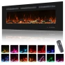 Wall Mounted Electric Fireplace, Oxhark Flame