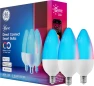 Smart LED Light Bulbs, Color Changing Decorative, Candelabra Base (3 Pack) — Smart Light Bulb, GE
