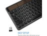 Wireless Solar Keyboard, Full-Size Layout — Bluetooth Keyboard, Arteck