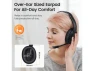 Wireless Bluetooth 5.0 Headset with AI-Powered Noise-Cancelling Microphone — Wireless Earbuds, EKSA
