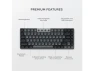 Mechanical Keyboard, 75% Layout, Dark Gray/Gray — Bluetooth Keyboard, Satechi