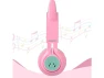 Cat-Ear Over-Ear Bluetooth Headphones with LED Lights — Wireless Earbuds, Riwbox