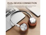 Brown Wireless Bluetooth Headphones — Wireless Earbuds, iKF