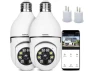 Light Bulb Camera, 2-Pack — Security Camera, WOOJONG