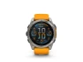 AMOLED Sapphire Titanium Smart Watch, 51mm, Spark Orange/Graphite — Smart Watch, Garmin