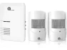 Driveway alarm with 2 PIR detectors and plug-in receiver — Motion Sensor, 1byone
