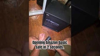 Open Amazon basic safe in 2 seconds. #amazon #amazonbasic #madeinchina #safe #diy #fyp #funny #bang