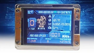 Bitcoin Miner NerdMiner V2 | 2.8" ESP32 Crypto Solo Lottery Miner 1010H/s
