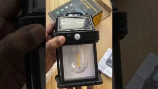 ☀️🌌💡 Solar Interaction Wall Lamp Unboxing | xf-8818 | bk-888 | Outdoor Solar Light #shorts