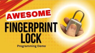 Biometric Fingerprint Padlock, Smart Padlock, Locker Lock, Biometric