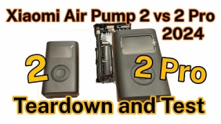 Xiaomi Mijia Portable Mi Air Pump 2 PRO vs 2 - 2X Faster! Review, Unbox, Test, Teardown