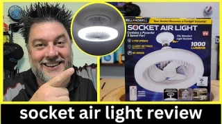 💡 Socket Air Light review. Ceiling fan with remote [595]💡