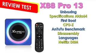 X88 Pro 13 TV BOX Android 13 Review Test RK3528