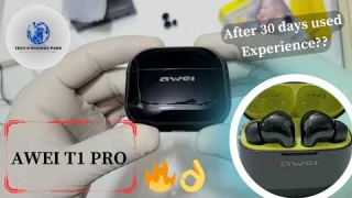 Awei T1 Pro | Details TWS review in Bangla | Best Budget TWS under 1200 tk | Used After 30 days