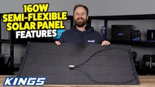 160W Semi-Flexible Solar Panel Features