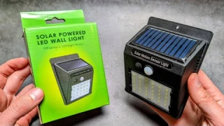 Solar Powered LED Wall Light - PIR Motion Sensor Outdoor Wall Light Street Lamp Review & Brightness