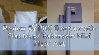 Review 🚀[SG] Electrostatic Flat Mop/ Bathroom Mini Mop/ Automatic Clip Cloth/ Disposable Static Du