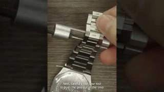How to adjust a metal watch strap