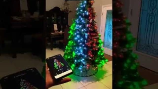 🤯 Best Christmas Tree w App Controlled Twinkly Lights #christmastree #twinkly #christmaslights