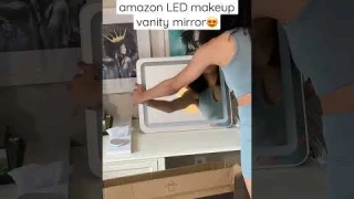 you NEED this amazon LED makeup vanity mirror😍#shorts