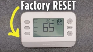 Factory RESET | Honeywell X2P - X2S - RTH20B RTH21B RTH22B | PROGRAMMABLE Digital Thermostat