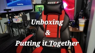 LEMBERI BOSSIN Adult Gaming Chair From Amazon Unboxing & Setup 400Lbs Capacity