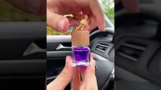 SEAMETAL Car Air Freshener Hanging Glass Pendant Car Perfume Diffuser Bottle Fragrance