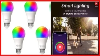 Helloify A19 LED Smart, WiFi Light Bulb Compatible with Alexa Google Home, RGBCW Color Changing